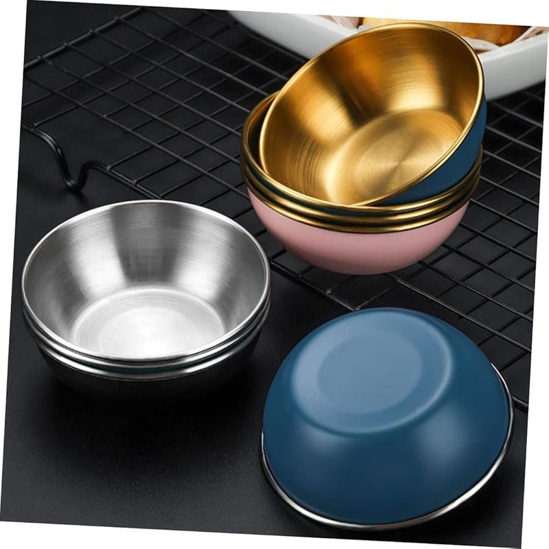 Cabilock 3 Sets Stainless Steel Dipping Bowls For Soy Sauce Vinegar Mustard Chili - Image 3